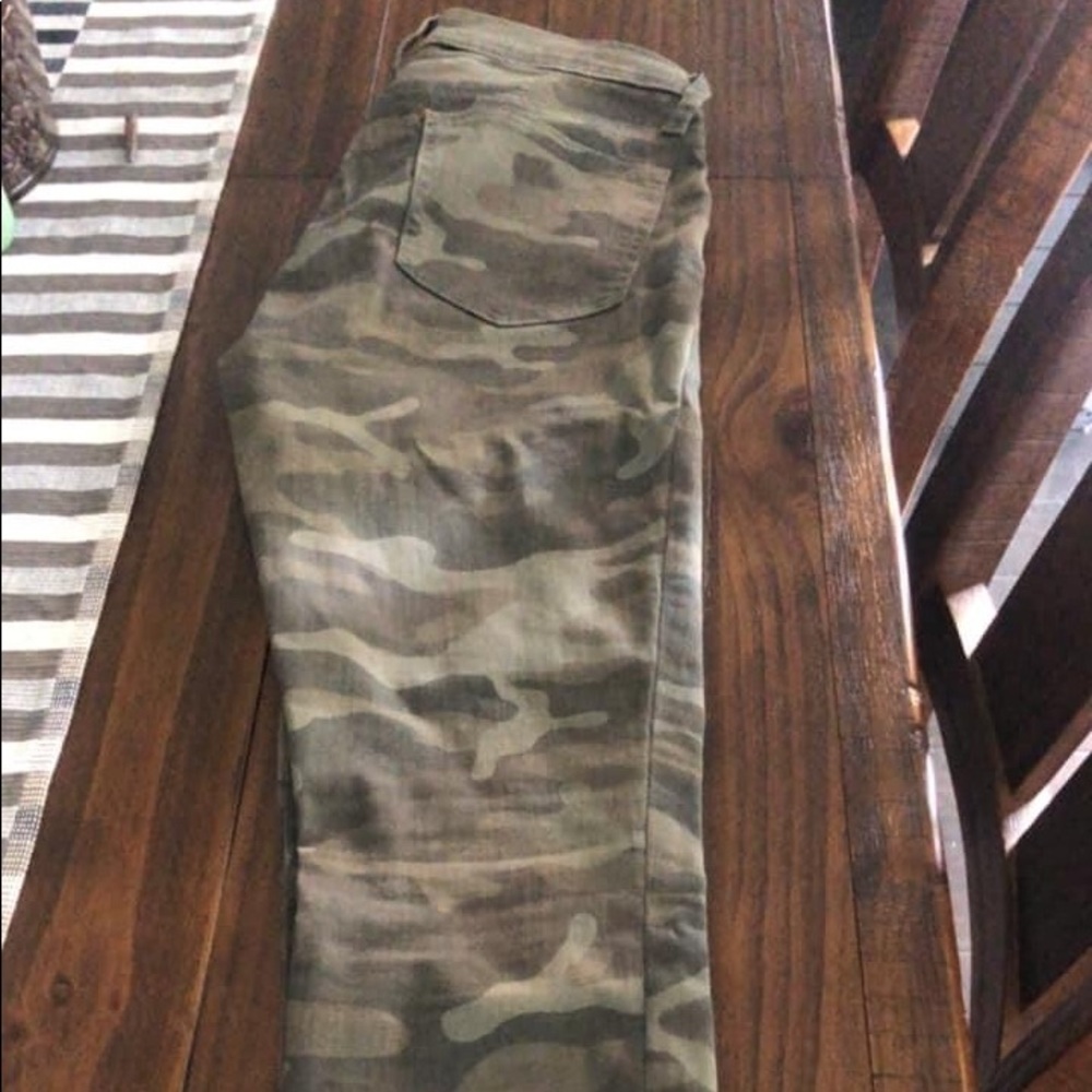gap camo true skinny
